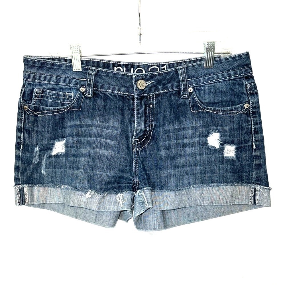 Rue 21 Juniors Jean Shorts Juniors Size 11/12 Distressed